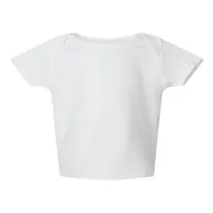 Rabbit Skins&reg; Infant Baby Short Sleeve Rib Tee-3400 White