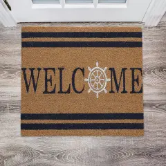 Heavy Duty Coir Doormat | Outdoor Home D&eacute;cor | 18&rsquo;x30&rsquo; | Absorbent, Fade Resistant & Pet Friendly, 18x30, Natural Welcome