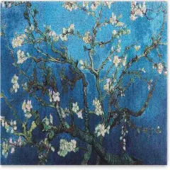 Spring 23.6" x 35.4" Colorful Doormats Entrance Front Door Rug Funny Outdoors/Indoor/Bathroom/Kitchen/Bedroom/Entryway Floor Mats，Non-Slip Polyvinyl Chloride (Plum Blossom)