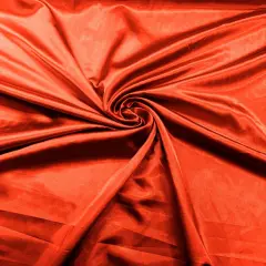 1 Yard Smooth Stretch Satin Charmeuse Fabric Wrinkle-Resistant For DIY Sewing 58-60 inches Wide Pucci Coral