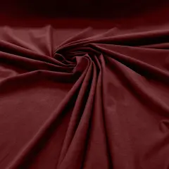 1 Yard Soft Stretch Burgundy Cotton Jersey Spandex Knit Fabric for Apparel and DIY 60" Width