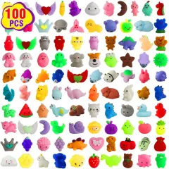 100 Pcs Kawaii Squishies Party Favors for Kids 4-8-12