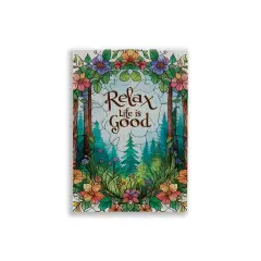 Relax Life is Good Burlap Garden Flag