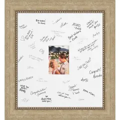 Astor Signature Mat Picture Frame, Photo Frame Wedding Guest Book Alternative, Autograph Picture Mat for Signature Board, Wedding Celebrations Graduations Support Encouragement or Retirement