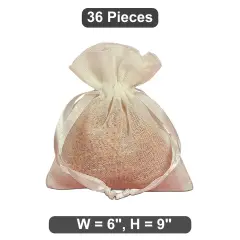 Eco-Friendly Muslin Bags 6" x 9" Reusable Pouches for Gifts