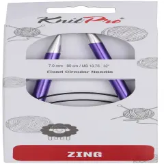 KnitPro-Zing Fixed Circular Needles 32"-Size 10.75/7mm
