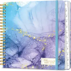 Academic Planner 2025-2026 - 6.18" x 8.5" (Blue Marble)
