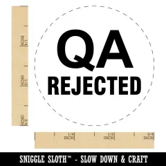 QA Rejected Quality Assurance Manufacturing Label Self-Inking Rubber Stamp Yellow