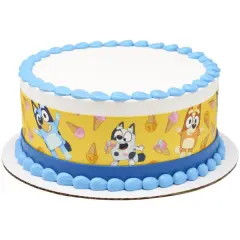 Bluey It's a sweet time! PhotoCake&reg; Edible Image&reg; Strips