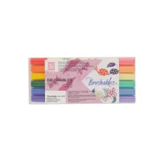 Brushables Dual-Tip Markers - 6 Color Set Vivid