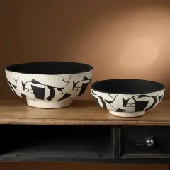 Eco-Friendly decorative Abstract Terracotta Bowl