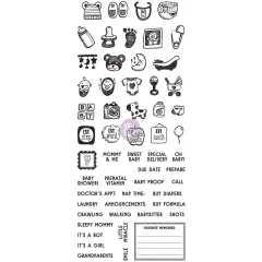 My Prima Planner Clear Stamps - "Baby" 655350591588