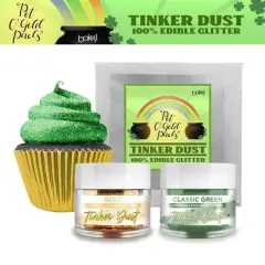 St Patrick's Day Gold & Classic Green Tinker Dust&reg; Glitter Gift Box (Set of 2 )