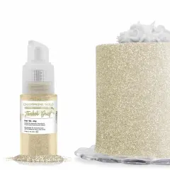 Bakell - Champagne Gold Tinker Dust Edible Glitter (25g, 1x Spray Pump) for Food, Desserts, and Beverages!