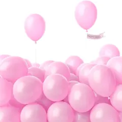 Light Pink Balloons, 120 pcs 5 Inch Pearl Light Pink Balloons, Pink Balloons