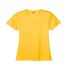 UltraClub&reg; Ladies Cool & Dry Sport Performance Interlock T-Shirt Gold
