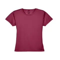 UltraClub&reg; Ladies Cool & Dry Sport Performance Interlock T-Shirt Maroon
