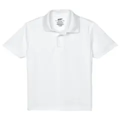 UltraClub&reg; Youth Cool & Dry Mesh Piqu&eacute; Polo White