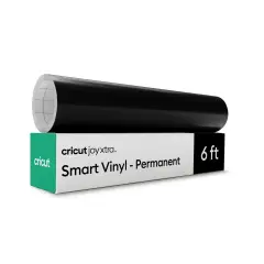 Cricut Joy Xtra Smart Vinyl - Permanent, Black, 9.5 in x 6 ft (1)
