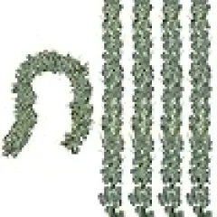 Fake Silver Dollar Greenery Wreath Vines for Wedding Table Party