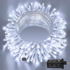 120LED 40FT Waterproof Fairy String Lights, 8 Modes with Timer - Cool White