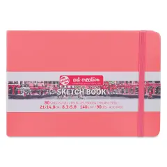 Royal Talens Art Creations Sketchbook - 5.8" x 8.3", Coral Red