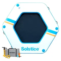 Swimline Inflatable Hex Mesh Floating Dock - 8.5' x 8.5' Blue