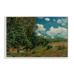 Stupell Industries Classic Cloudy Landscape Framed Giclee Wall Art Design by Alfred Sisley