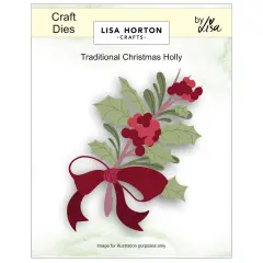 Lisa Horton Crafts Layering Dies-Traditional Christmas Holly