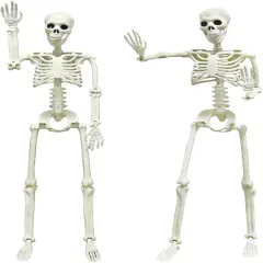 2PACK 36" Posable Skeleton Halloween Decorations