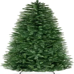 Pencil Christmas Tree Unlit Slim Artificial Tree with Foldable Base & Easy Assembly Green