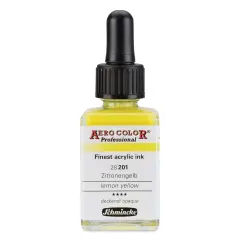 Schmincke Aero Color Professional Airbrush Color - 28 ml, Lemon Yellow