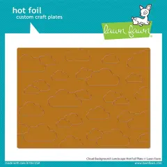 Lawn Cuts Hot Foil Plates-Cloud Background: Landscape
