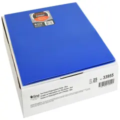 C-Line Poly 2-Pocket Portfolio Folder, Letter Size, Blue, Pack of 25