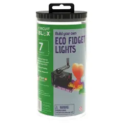 E-Blox: Circuit Blox: BYO Eco Fidget Lights - 7 Projects - Build Your Own Set, LED DIY STEM Bricks Toy, Colorful Building Blocks Kit, Kids Ages 8+