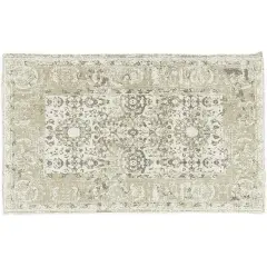 Vintage Jute Area Rug, Bohemian Style Home D&eacute;cor (Grey, 3 x 5 Feet) White