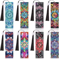 8 Pieces Christian Bible Verse Diamond Painting Bookmarks for Beginners