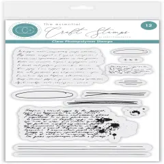Craft Consortium Photopolymer Stamp set-Handwritting, Journaling Phase 2