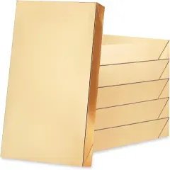 6 Christmas Gift Boxes with Lids 11x8.5x1.5 Inches Gold Shirt Boxes Gift Boxes for Clothes Gift Wrap Boxes (Grain Texture Gold)