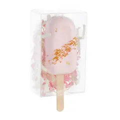 Cakesicle Treat Boxes, Clear Dessert Gift Box for Cake Pop Favors (3.7 x 2.2 In, 50 Pack)