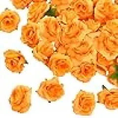Mini Orange Roses Artificial Flowers Bulk