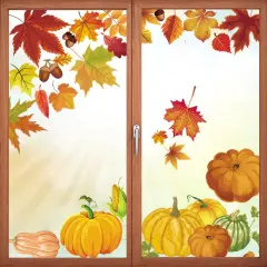 Fall Leaves Window Clings
