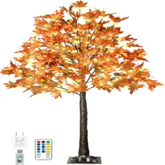 6FT 130 LED Fall Lighted Maple Tree - 8 Modes