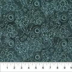 Banyan 83243-94 - NATURE'S BEAUTY - Potted Plants - Charcoal 45" Fabric Per Yard