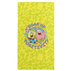 Nickelodeon Spongebob Squarepants Beach Towel Soak up postivity