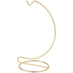 Bard's Twisted Gold-toned Ornament Stand, 6.5" H x 2.625" W x 2.625" D