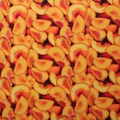 Mook Fabrics Fruit-Vegetables Cotton Fabric [45 in. Wide] - By The Yard Peaches
