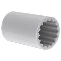 Rico Design Silicone Candle Mold - Fluted Cylinder, 2.4" x 2.4" x 3.5"