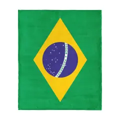 Country Flag Silk Touch Throw Blanket Brazil