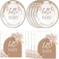 40 PCS Boho Baby Shower Decorations